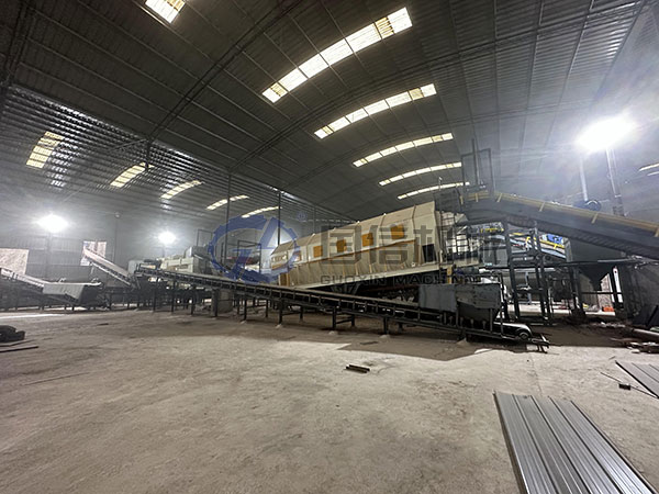 Guoxin Group Waste sorting working site in Liangshan, Sichuan