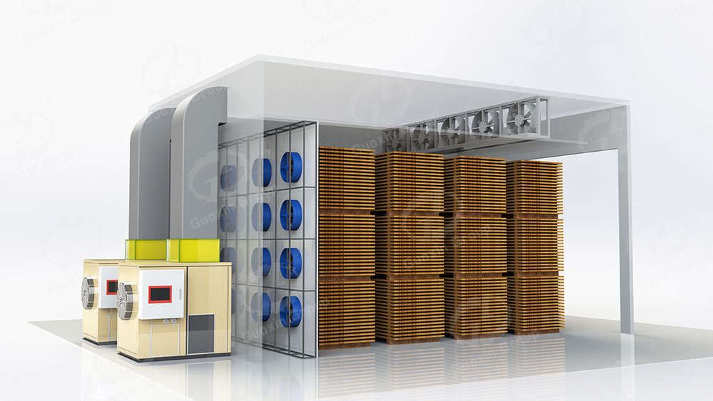 100 cubic meter wood-drying room